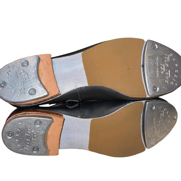 Capezio The Dancemaker Mary Jane Tap Shoe Black Size 3M - Picture 7 of 7